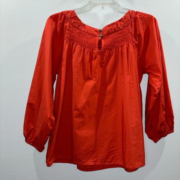 Maeve Anthropologie Jessie Smocked Swing Blouse Size XS - Picture 16 of 16
